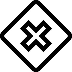  Warning icon. Warning line art icon for apps and websites.