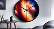© alhaitham - AI Generative magical clock in the space and a magical phenomenon in the for of giant clock