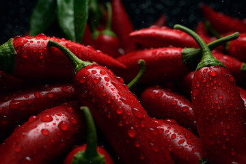 Sticker - Fresh Chilli Peppers. Ai generative