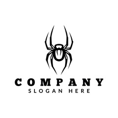 spider logo icon vector illustration