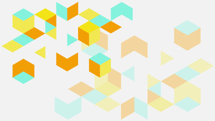 Poster - Abstract simple geometric triangle on white background