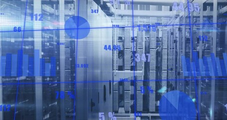 Poster - Animation of data processing over computer servers