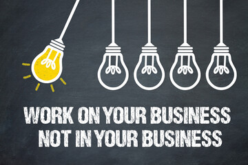 Poster - Work on your business, not in your business	