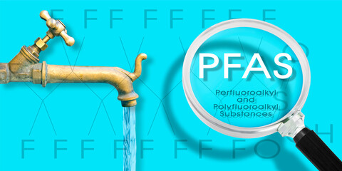 pfas contamination of drinking water - alertness about dangerous pfas per-and polyfluoroalkyl substa