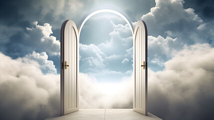 Wall Mural - door to the sky