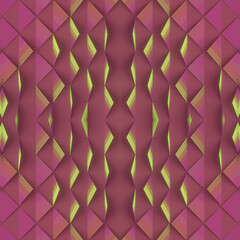 Leinwandbilder - Abstract symmetrical geometric composition of triangular geometric figures. 3d rendering digital illustration