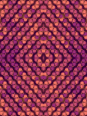 Poster - Texture made of colored cylinders. Trendy pattern for decoration design. Art background. 3d rendering illustration