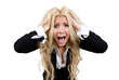 © Designpics - screaming young woman on isolated background