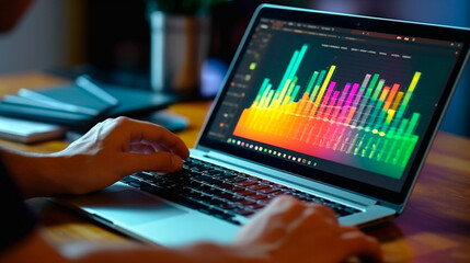 Professional at Work: Using Computer with Focus. Generative AI.