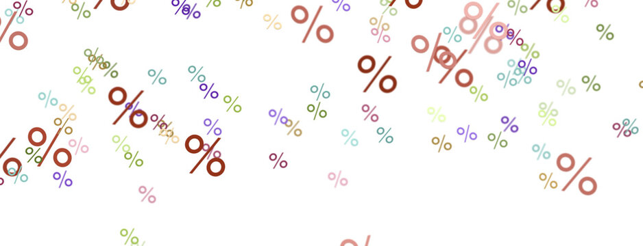 Blurred sale background. 3d - PNG transparent