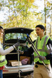 © Oleksii Syrotkin/Stocksy - Community cleaning initiative ecology tool voluntary teamwork