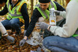 © Oleksii Syrotkin/Stocksy - Environmental volunteer trash Earth day group recycle