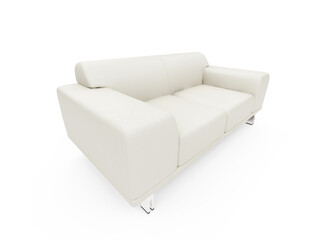 Wall Mural - isolated sofa over white background