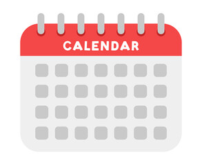 Poster - Vector simple callendar illustration. Vector calendar icon.