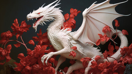 Naklejka na meble 3d render illustration of a dragon