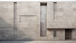 Concrete facade exterior using generative AI