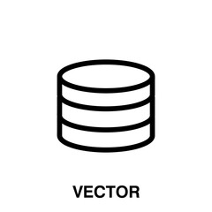 Poster - Database icon, vector illustration. database icon illustration isolated on white background.eps