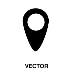 Poster - Location icon, vector illustration. Flat design on white background. 