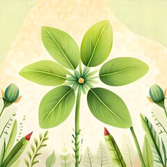 Beautiful floral texture, colorful illustration of flowers