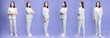 © Timeimage - Photo of different views of the same young Asian businesswoman.