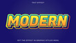 © hyperbleh - Modern editable text effect in 3d style. Suitable for brand or business logo