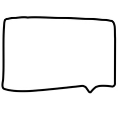 Poster - Cute Speech Bubble In Doodle Style 