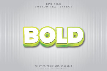 Bold text effect editable stylish and marketing text style