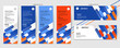 © jenanggulo - vertical ,Horizontal header web banner blue, orange, abstract banner design web template Set, Modern, background for website design, Social Media Cover ads banner, flyer, invitation card