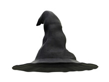 Witch Hat Isolated On Transparent Background. 3D Illustration