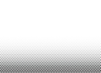 dot pattern with halftone effect. black white pop art gradient. half tone fade background. radial pr