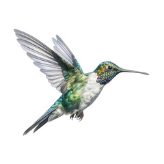 Wall Mural - hummingbird on isolated