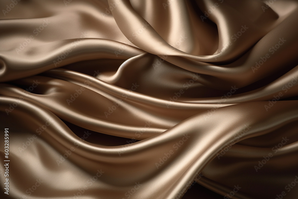 The background image is an image of a luxurious shine satin texture. This textured background is high quality with fine texture and gloss, looks very elegant and luxurious Generative AI