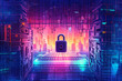 © twindesigner - Cyber Security. Critical importance of cyber security in the digital age. Ai generated
