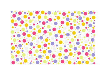 Colorful circles and dots. Chaotic pattern circles.