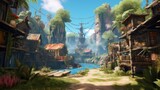 Fototapeta  - Stunning Game Art Environment