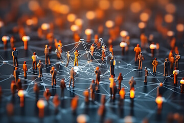 Global business structure of networking ai generated art