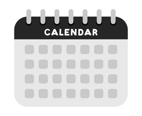 Poster - Vector simple callendar illustration. Vector calendar icon.