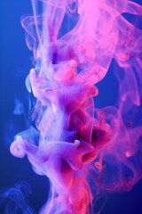 Wall Mural - pink blue & purple colorful smoke background, wallpaper