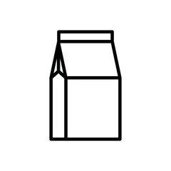 Wall Mural - Food packaging symbol, line art icon