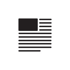 Fototapete - Content Layout Text Icon