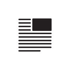 Fototapete - Content Layout Text Icon