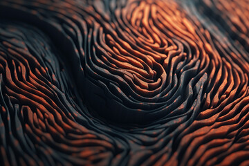 Poster - A fingerprint formed with vibrant and colorful brush strokes, representing the diversity and vibrancy of human identities.  Generative AI technology.