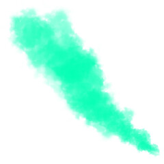 Canvas Print - light green smoke