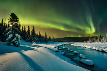 Wall Mural - northern light