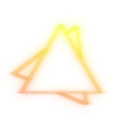 Fault triangle gradient colorful bright neon border