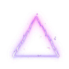 Fault triangle gradient colorful bright neon border