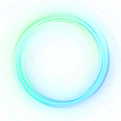 circle swirl colorful bright neon border