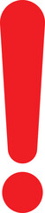 Poster - red exclamation mark sign isolated on white background. red attention icon . vector illustration