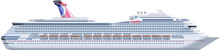 Side View Of Cruise Ship
