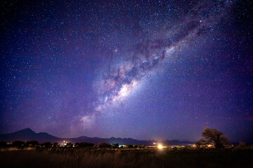 Milky Way and night sky above San Pedro de Atacama, Chile
